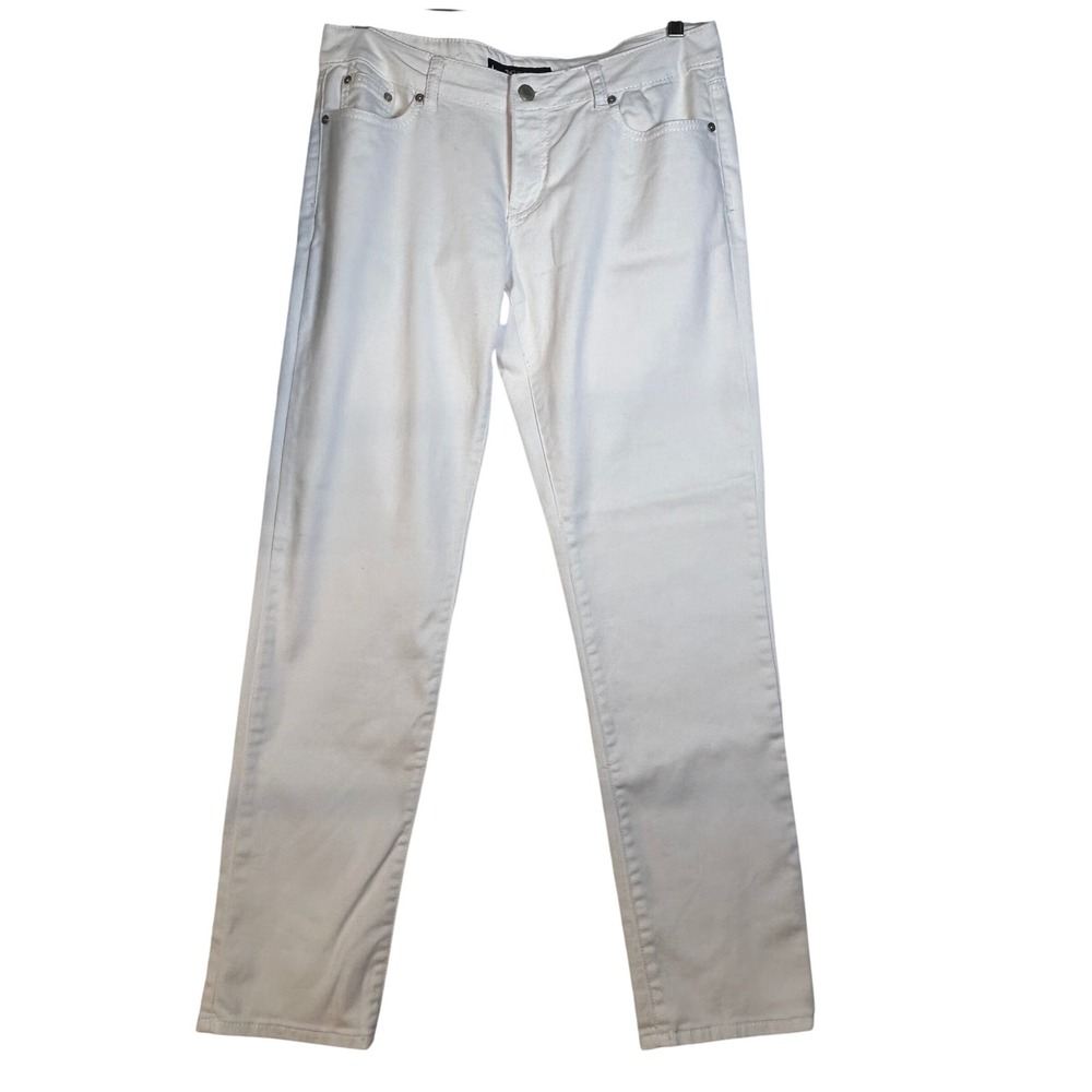 P&P Jeans Juniors  White Fashion‎ Style Straight Leg Jeans Size 13 14